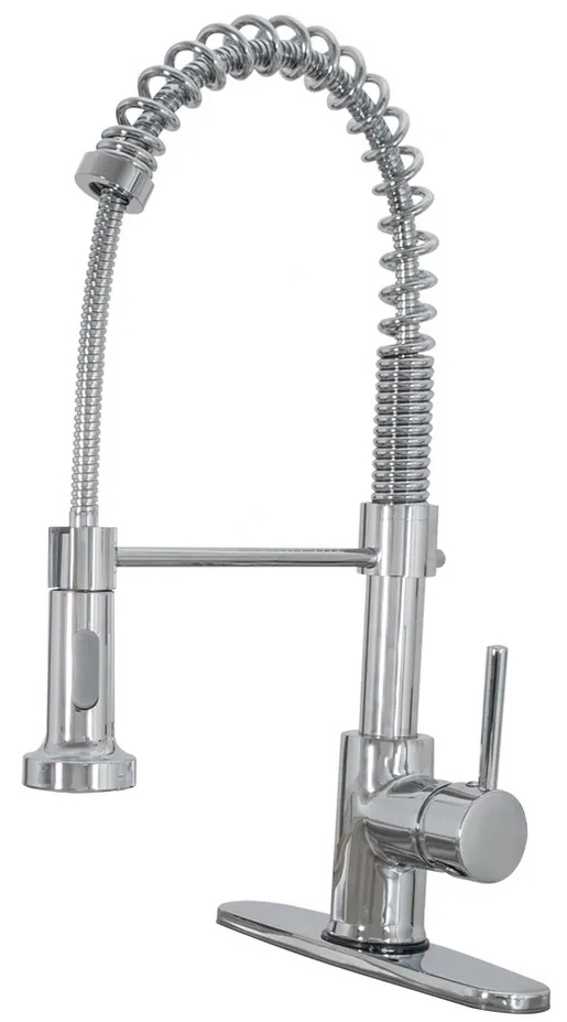 Chrome Pull-Down Sprayer Kitchen Faucet